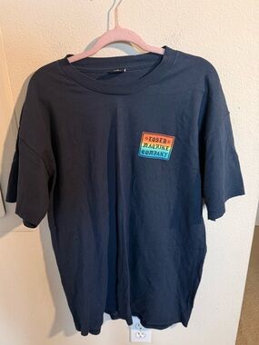 Loser Machine Company Graphic Tee Black XL Rainbow Logo Streetwear T-Shirt